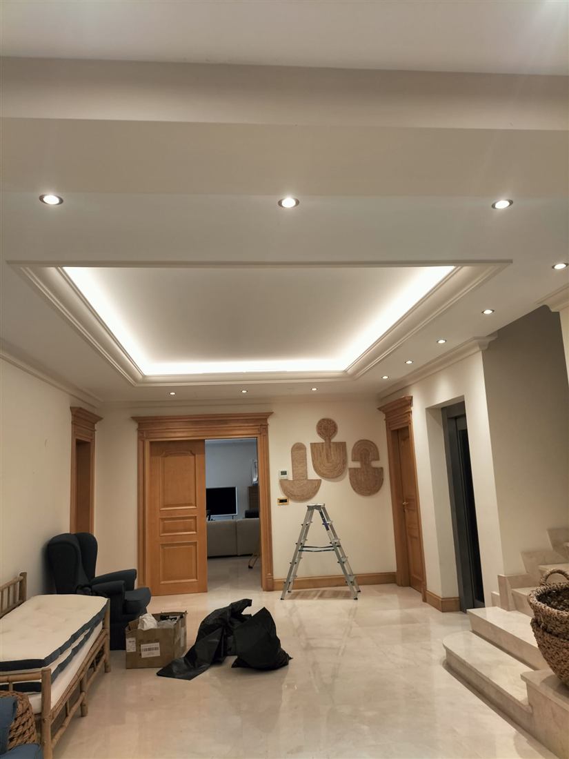 LED-освещение внутри помещения после реновации